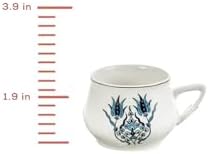 KARACA Iznik XL Turkish Coffee & Espresso Cups 12 Piece Set for 6 100ml - Image 5