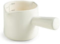 YHOJOY Espresso Measuring Cup Ceramic Espresso Cup Double Spouts Expresso Shots Cup with Handle 3 Oz/ 90 Ml by YHOSSEUN