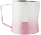 Classic Milk Frothing Pitcher 500ml Red Stainless Steel Steaming Pitchers Cappuccino/Latte Art Milk Cup Coffee Tool(500ml,Pink B) by Unknown
