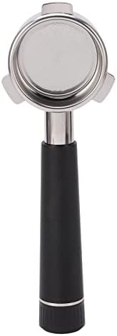 Cryfokt Stainless Steel Bottomless Coffee Portafilter 54mm 3 Ears (Black) - Image 4