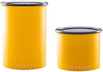 Airscape Stainless Steel Coffee Canister - 2-Pack - Food Storage Container by PlanetaryDesign
