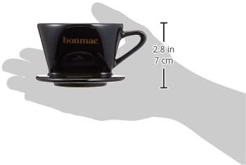 BONMAC Bonmac Coffee Dripper with Measure Spoon, 1-2 Cups, CD-1B, Black #813002 - Image 4