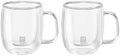 ZWILLING Sorrent 39500-110 Sorrento Double Wall Glasses, Espresso, 2-Piece Set, Insulated, Double Layer by Zwilling
