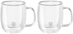 ZWILLING Sorrent 39500-110 Sorrento Double Wall Glasses, Espresso, 2-Piece Set, Insulated, Double Layer by Zwilling
