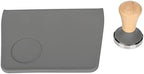 2 Pieces Integrated Coffee Cup Mat Silicone Coffee 90 Degree Corner Tampering Mat with Tamper (51mm / 2.01in Tamper) - Image 6
