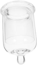 SHOWERORO Smoky Glass Cocktail Cup with Lid Japanese Style for Bars Home by SHOWERORO