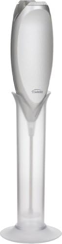 Trudeau Battery Milk Frother,Silver/White,9.5 inch by Trudeau