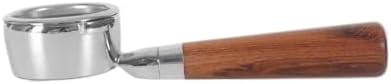 58mm Filter,Compatible With GAGGIA,Coffee Machine Bottomless Coffee Portafilter Home Espresso Solid Wood Handle Barista Tool filter basket(58mm-A) by Unknown