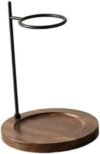 Coffee Dripper Stand Portable Pour Over Dripper Holder Metal Wooden Base Compact Elegant Station Stable Setup Suitable for Baristas Commercial by YWJLQH