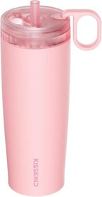 KISSKIND Leakproof Iced Coffee Tumbler 20 oz, Insulated Ceramic Lined Cup by KISSKIND