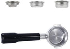 58MM Bottomless Filter Portafilter,Compatibility E61 brewing head, with 1/2/4 cups basket(Type x) by Unknown