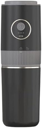 Electric Coffee Grinder and Brewing Combo Portable Coffee Maker Wireless Handbrewed Machine Rechargeable Battery Stainless Steel Cup 350ml Capacity (2566 English Version) by Unknown