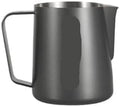 450/600ML Milk Frothing Pitcher Spouted Latte Art Cup Stainless Steel Foam Home Jug Coffee Tool(Matte Black 450ML) by Unknown