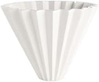 Coffee Filter, Ceramic Origami Style, Multi Color Minimalist Design, Suitable For Daily Home And Shops(White) by Unknown