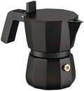 Alessi Moka DC06/1 B Design Espresso Maker Cast Aluminium Handle and Knob PA Black 1 Cup by Alessi