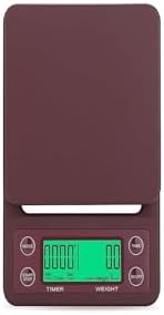 Electronic Scale, 3kg 0.1g 5kg Coffee Weighing Drip Scale with Timer Digital Kitchen High Precision LCD Scales,for Meal Prep, Baking and Cooking(Black) - Image 2