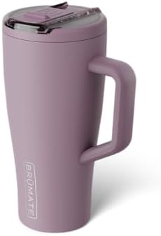 BrüMate Era Flip 30oz Tumbler with 100% Leakproof Covered Straw Lid | Hygienic Covered Straw | Insulated Stainless Steel Water Bottle with Handle | Cup Holder Friendly | BPA-Free (Lilac Dusk) - Image 2