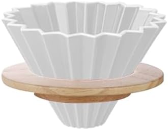 Genérico Coffee Filter Cup Holder Reusable Ceramics Cone Dripper Funnel Maker For 1-2 Cups Hand Brew And Machine Coffeeware(Filter Cup WT) by Unknown