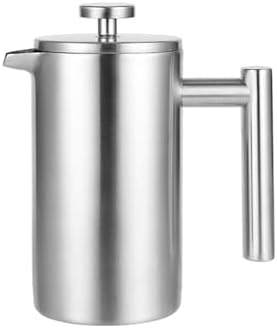 Press Coffee Maker, Coffee Press, Caffettiere，Coffee Maker， Coffee Kettle 304 Stainless Steel French Press Coffee Pot French Hand Brew Coffee Utensils Set of Tea Brewing Double Insulation (Color : Bla by Unknown