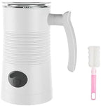 Milk Frother Automatic Rotary Foamer ，Compatible For Coffee Cappuccino Latte 4 in 1 Hot and Cold Foam Maker(White,US) by Unknown