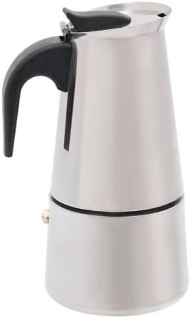 6 Cups Electric Stovetop Espresso Maker Moka Pot,Stainless Steel Coffee Maker, Temp Adjustable Stove Top Coffee Pot for Classic Italian and Cuban Café Brewing, Cafetera(300ml) - Image 3