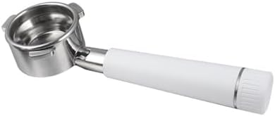 54mm Bottomless Portafilter with Aluminum Alloy M10 Handle，Compatible For Breville BES870 875 878 880，Coffee Machine Accessories(Silver,880) - Image 2