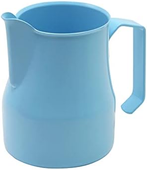 Gravy Boat Milk Jug 500ml/700ml Stainless Steel Frothing Pitcher Pull Flower Cup Coffee Milk Frother Latte Art Milk Foam Tool Coffeware Sauce Jug (Color : Blue-500ml) by Unknown