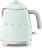 SMEG Mini 50's Retro Style 3 Cup Electric Kettle with Double Wall Anti Slip Base and Water Level Indicator (Pastel Green) by Unknown