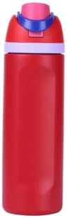 304 stainless steel material, cold-proof water bottle, insulated water bottle, sports and travel water bottle (red, 24oz) by Unknown