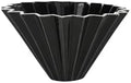 Ceramic Coffee Filter, Origami Cone Style Pour Over Dripper Reusable Hand Brewed For Home Cafe(Black,14cm) by Unknown
