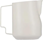 350/450ml Turbo Milk Frothing Pitcher Steaming Pitchers Professional Foam Jug Home Barista Kitchen Accessorie(450ml White) by Unknown