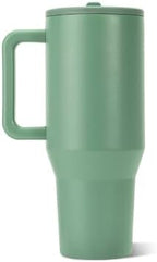 HydroJug Traveler 40oz, Insulated Tumbler with Handle & Straw, Sage - Image 2
