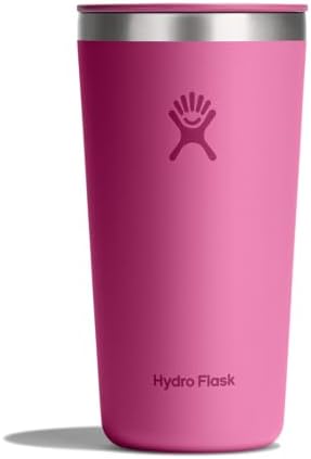 Hydro Flask All Around Tumbler Press-in Lid, Insulated Travel Mug, Stainless Steel Coffee Cup 20 Oz Reef Pink by Unknown
