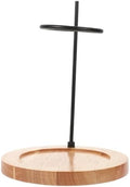 Toddmomy Wooden Coffee Filter Cup Stand with Iron Frame Simple Shape and Creative Style for Making Coffee and Milk Tea Stable Pour-over Dripper Holder for Home Use by Toddmomy
