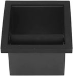 Stainless Steel Coffee Knock Box - Bottomless Embedded Flat Mouth Ground Coffee Bin Coffee Disposal Box Espresso Knock Box Barista Tools for Home Office Restaurant and Coffee Shop - Image 6