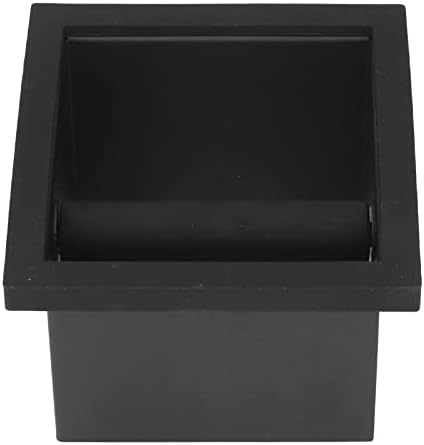 Stainless Steel Coffee Knock Box - Bottomless Embedded Flat Mouth Ground Coffee Bin Coffee Disposal Box Espresso Knock Box Barista Tools for Home Office Restaurant and Coffee Shop - Image 6