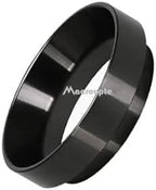 51/53/58mm Espresso Coffee Dosing Ring Coffee Filter Replacement Ring Espresso with 2 Cup 1 Cup Basket Needle Dosing Funnel 54mm(Black,53MM) by Unknown