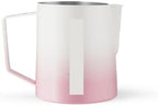 Classic Milk Frothing Pitcher 500ml Red Stainless Steel Steaming Pitchers Cappuccino/Latte Art Milk Cup Coffee Tool(600ml,Black) by Unknown