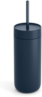Fellow Carter Cold Ceramic Lined Tumbler 16 oz with Straw Lid, BPA-Free by Unknown