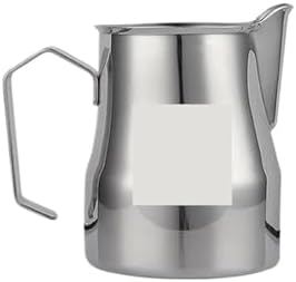 350ml/500ml 304 Stainless Steel Coffee Pitcher Milk Frothing Cup Cream Maker Barista Craft Espresso Latte(500ML Logo 01) by Unknown