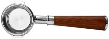 Bottomless Portafilter, Compatible For WEGA Pegaso E61,MILESTO E61,CASADIO E61,ASCASO E61,Coffee Machine,M10 Wood Handle,Spout Filter 58mm.(A1 RRW Bottomless) - Image 3