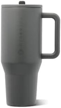HydroJug Traveler 32oz, Insulated Tumbler with Handle & Straw, Stone by Hydrojug