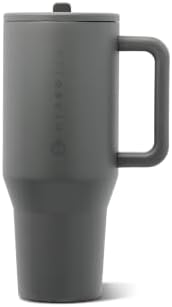 HydroJug Traveler 32oz, Insulated Tumbler with Handle & Straw, Stone by Hydrojug