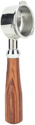 Omabeta Bottomless 54mm Stainless Steel Portafilter for 8 Series, Better Extraction for Coffee Enthusiasts, Light and Sturdy, Ideal for Long Term Use (E Redwood) - Image 5