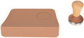 2 Pack Coffee Tamper Mat, Silicone Espresso Tamping Station with 90 Degree Corner, Brown, 51mm Diameter, for Coffee Bar, Kitchen Counter (58mm / 2.28in Tamper) by Unknown