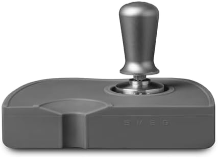 SMEG ECTS01 Espresso Tamper & Tamping Mat Set – 51mm Stainless Steel Tamper with Ergonomic Aluminum Handle – Compatible with SMEG ECF01 & ECF02 Manual Espresso Machines by Unknown