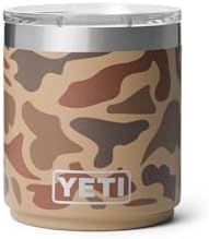 YETI Rambler 10 oz Stackable Lowball 2.0, Vacuum Insulated, Stainless Steel with MagSlider Lid, Wetlands Camo by Unknown