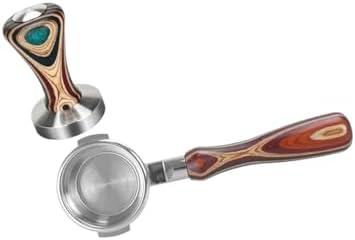 Compatible With BES920, 980, 990, 58mm Bottomless Portafilter, Stainless Steel Naked Coffee Handle, Cafe Accessories(Colorful Set) by Unknown