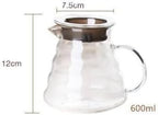SODEF V60 Dripper Glass Carafe Grinder Set 600ml Ceramic Coffee Brewing Equipment for Pour Over Coffee Lovers - Image 4