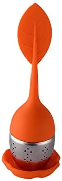 Tea Filters Tea Infuser For Spice Filter Bags Stainless Steel Teaware Fancy Sieve Herbal Tools Accessories Teapot For Strainer(Orange) by Unknown